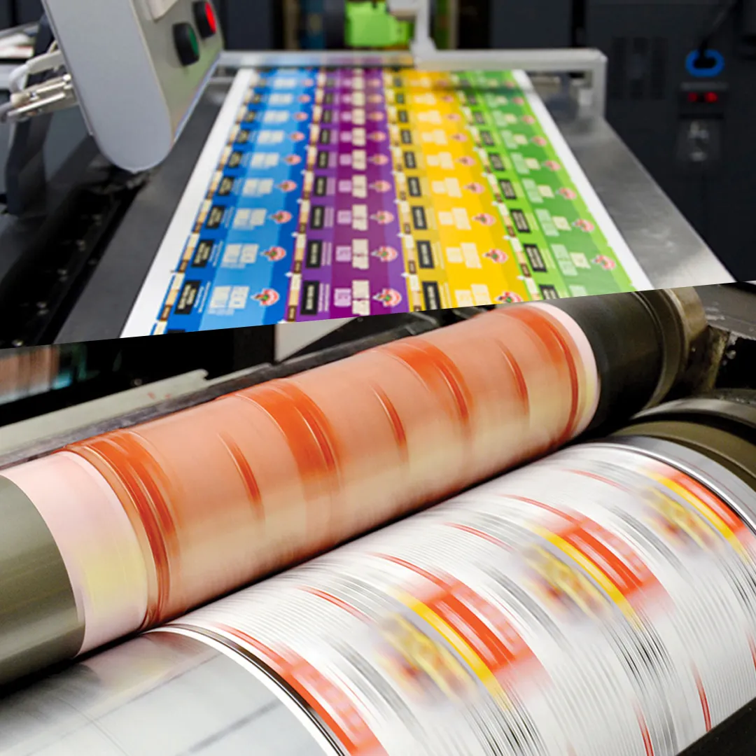 Digital and flexographic printing presses