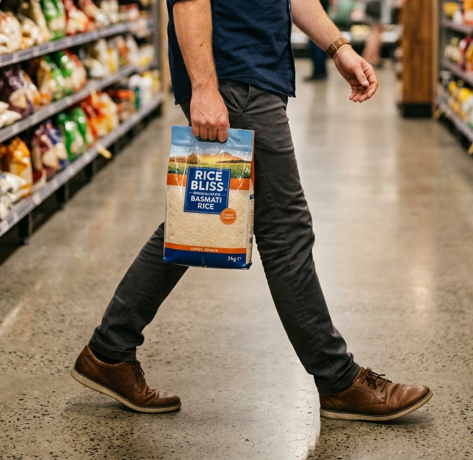 Industrial packaging bags representing industrial and commercial goods.