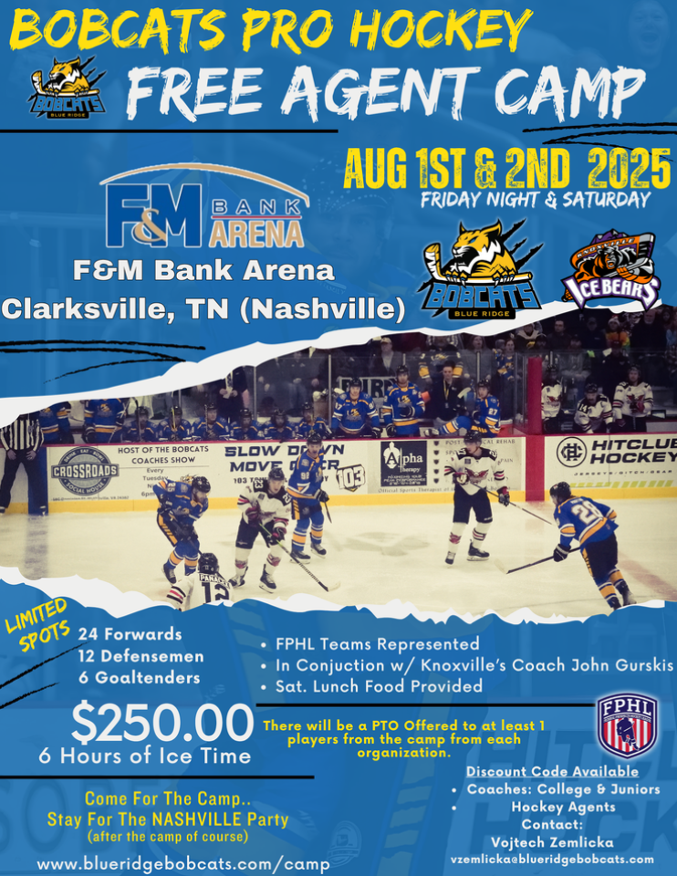 blue ridge bobcats free agent camp 2025