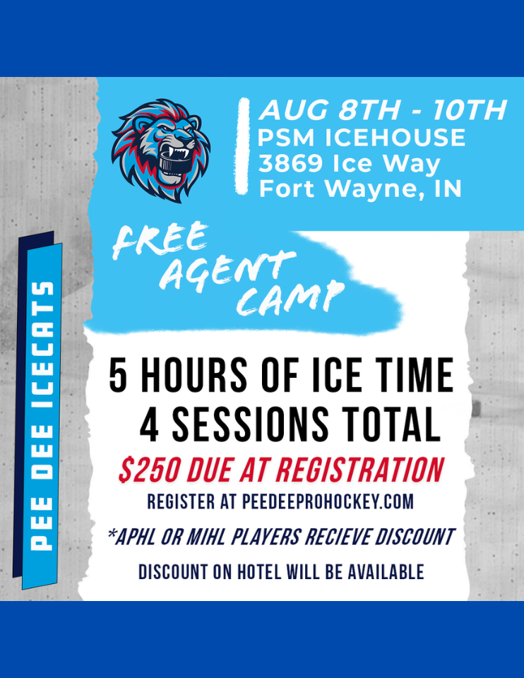 pee dee icecats free agent camp 2025