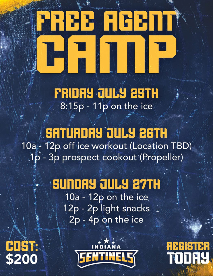 indiana sentinels free agent camp 2025