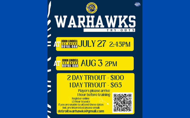 Detroit Warhawks Tryouts
