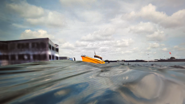 Screenshot of the Flying Fish Hydrofoil Simulator.