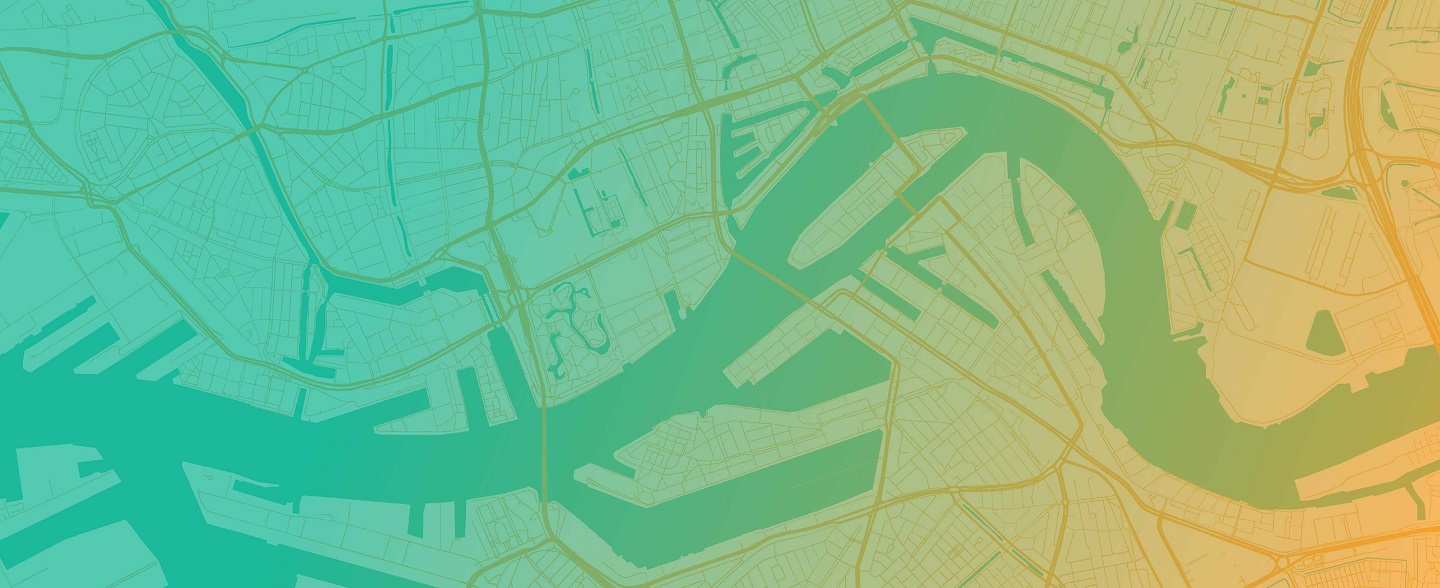 Banner image for WOS, showing two water taxi boats in Rotterdam.