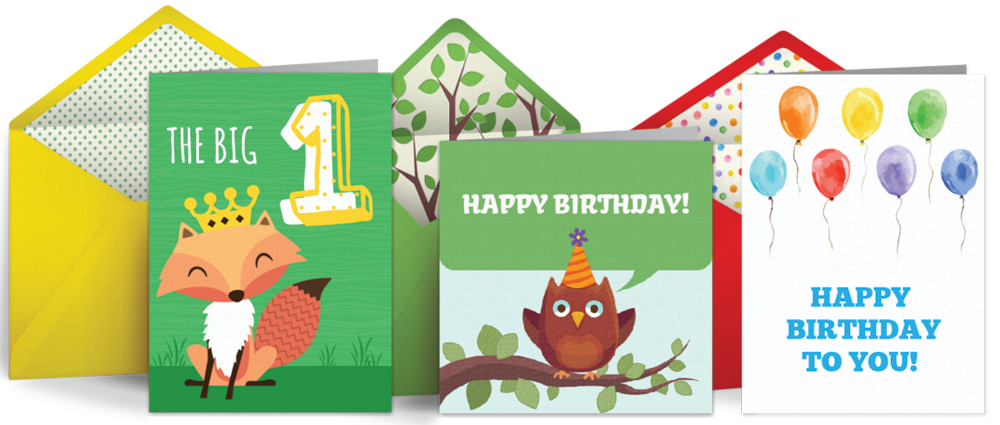 first birthday cards