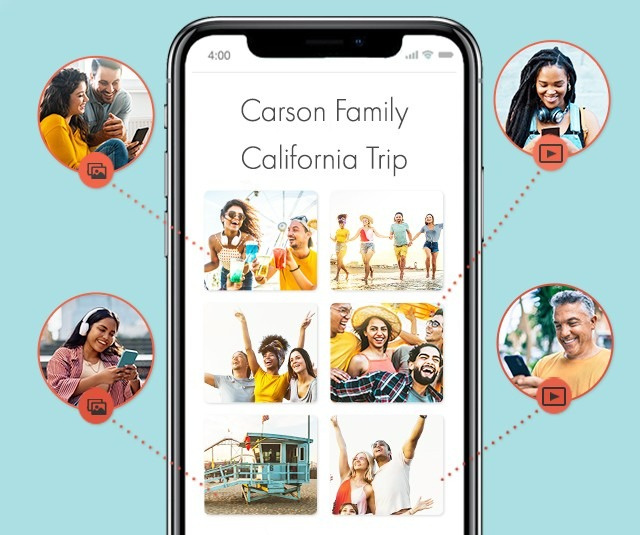 Online shared travel photo album