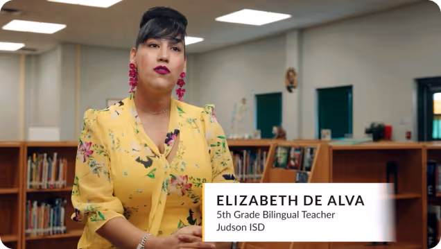 Judson Independent School District 5th grade bilingual teacher who uses Zearn