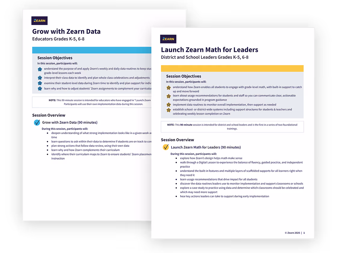 Principal Ellen O'Brien in New York City discussing how Zearn Math helped students retain key math concepts in class.