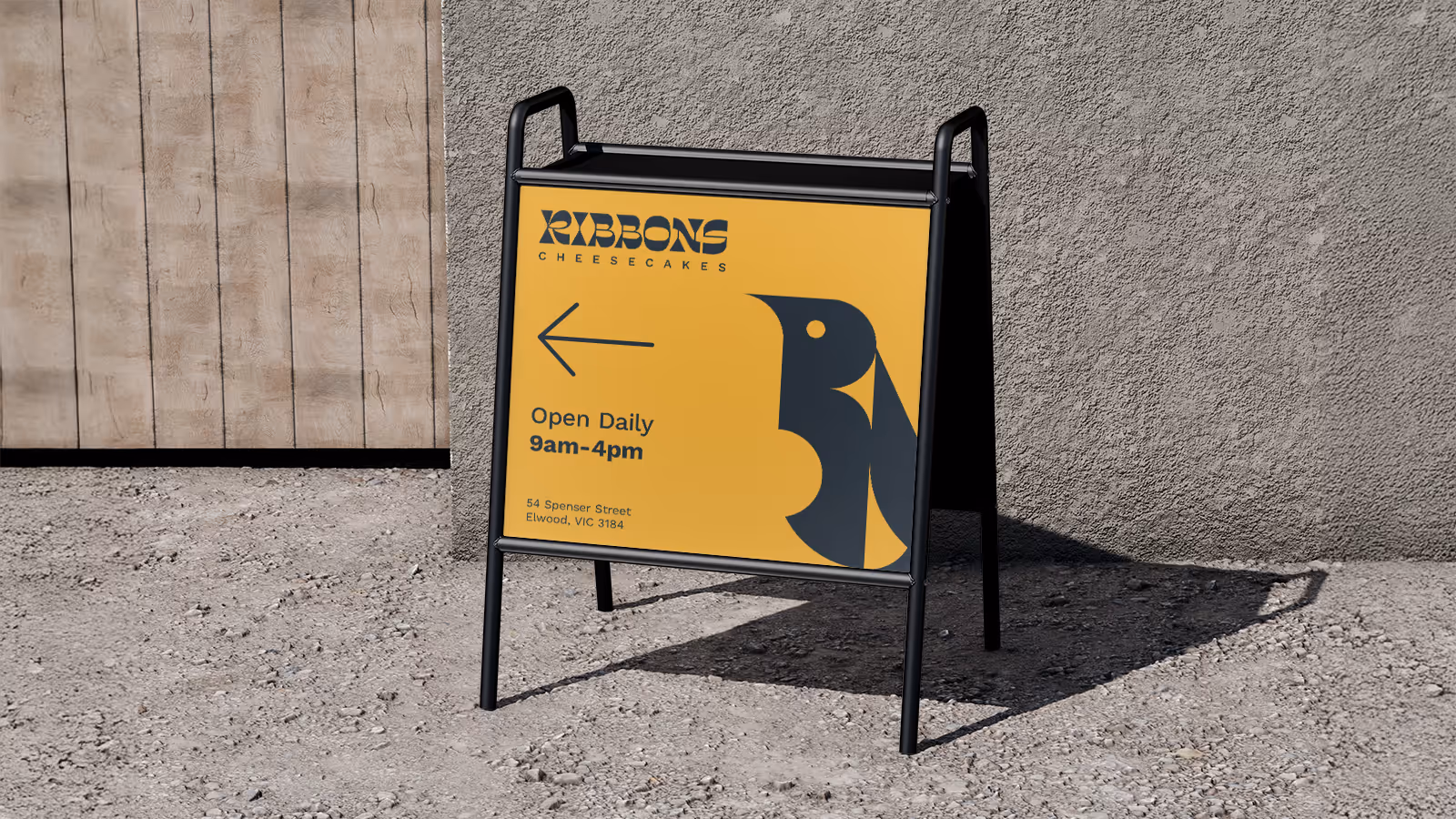 Ribbons outdoor store sign