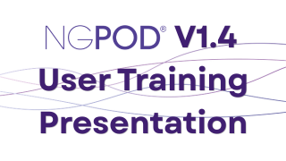 Apresentação de formação para utilizadores do NGPOD V1.4