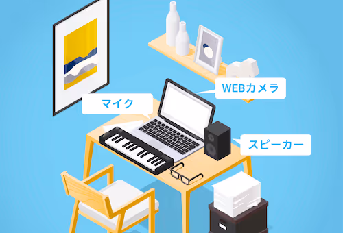 カメラとマイクとスピーカーだけで始められる