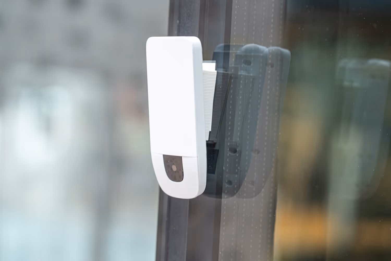 One sensor shown across desk, room, and building