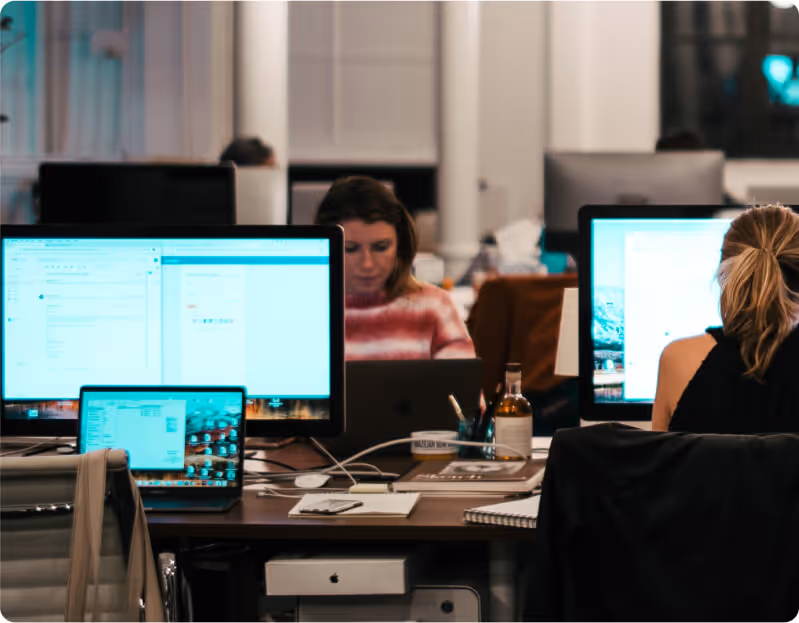 people in a coworking space