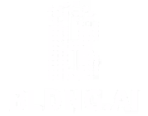 BLDNG.AI company logo with stylized letter B composed of pixel blocks.