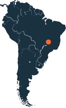 Map of Ubiqisense partners in South America