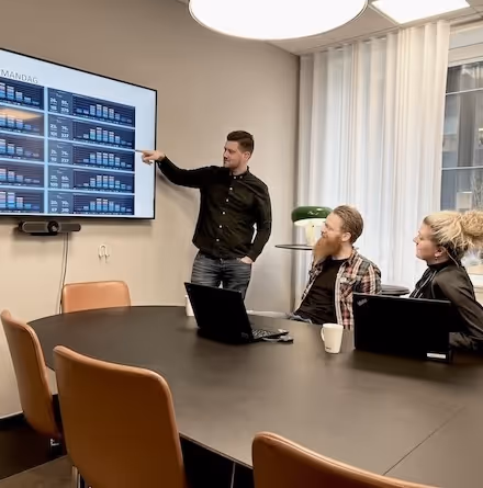 People working in a room that is optimized with ubiqisense sensor