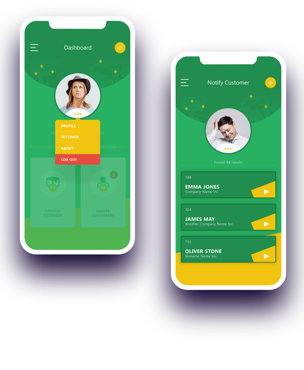 Mobile Sokohali Case Study - User Profile Screens