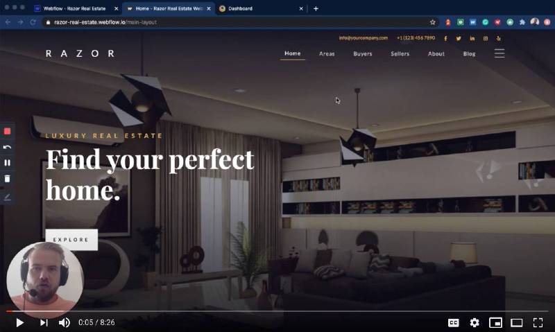 Editing the mobile menu