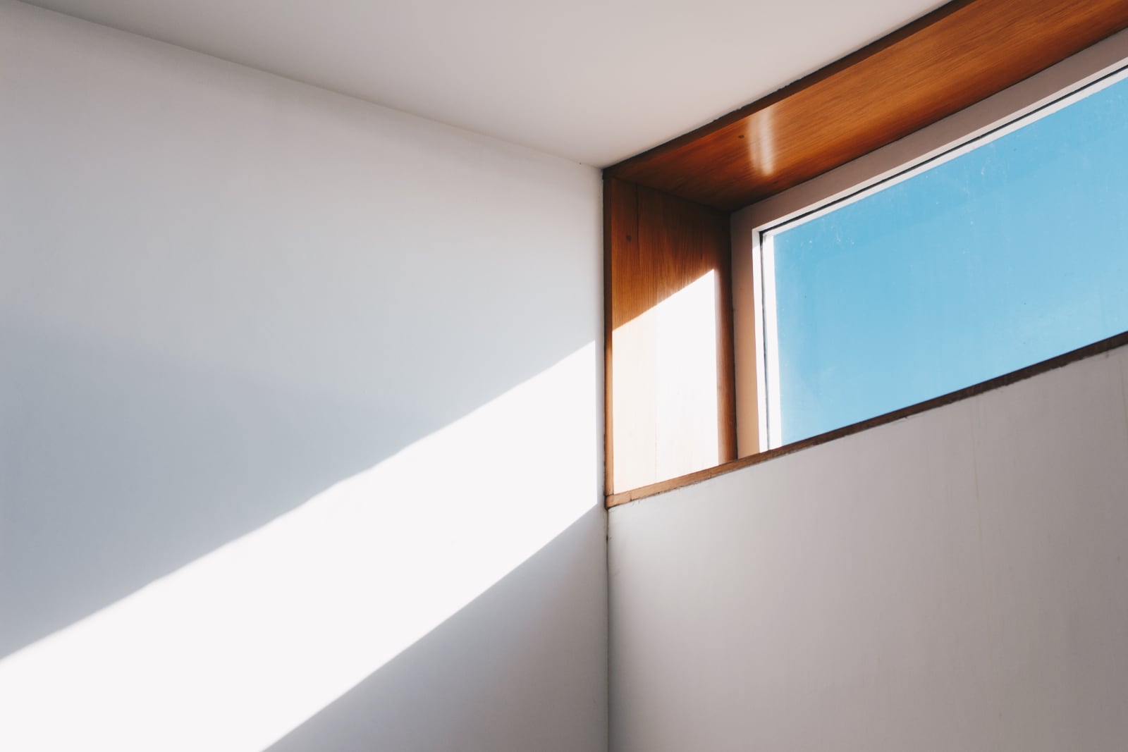 Sunlight through modern window