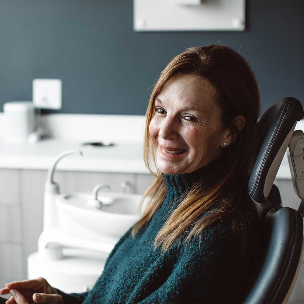 Photo of a patient smiling