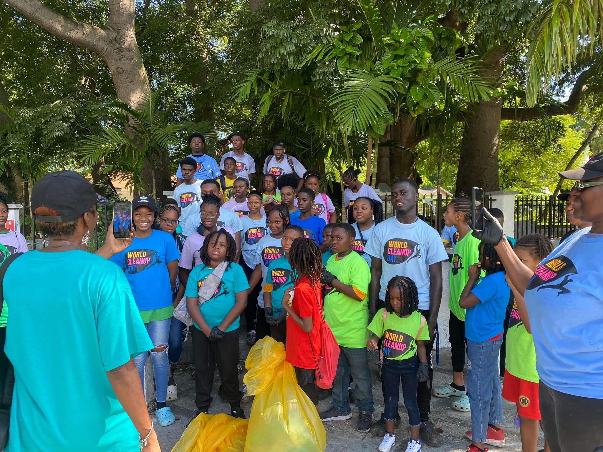 World Cleanup Day participants in the Bahamas.