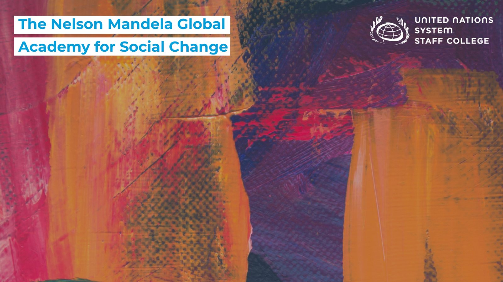 Nelson Mandela Global Academy for Social Change programme visual.