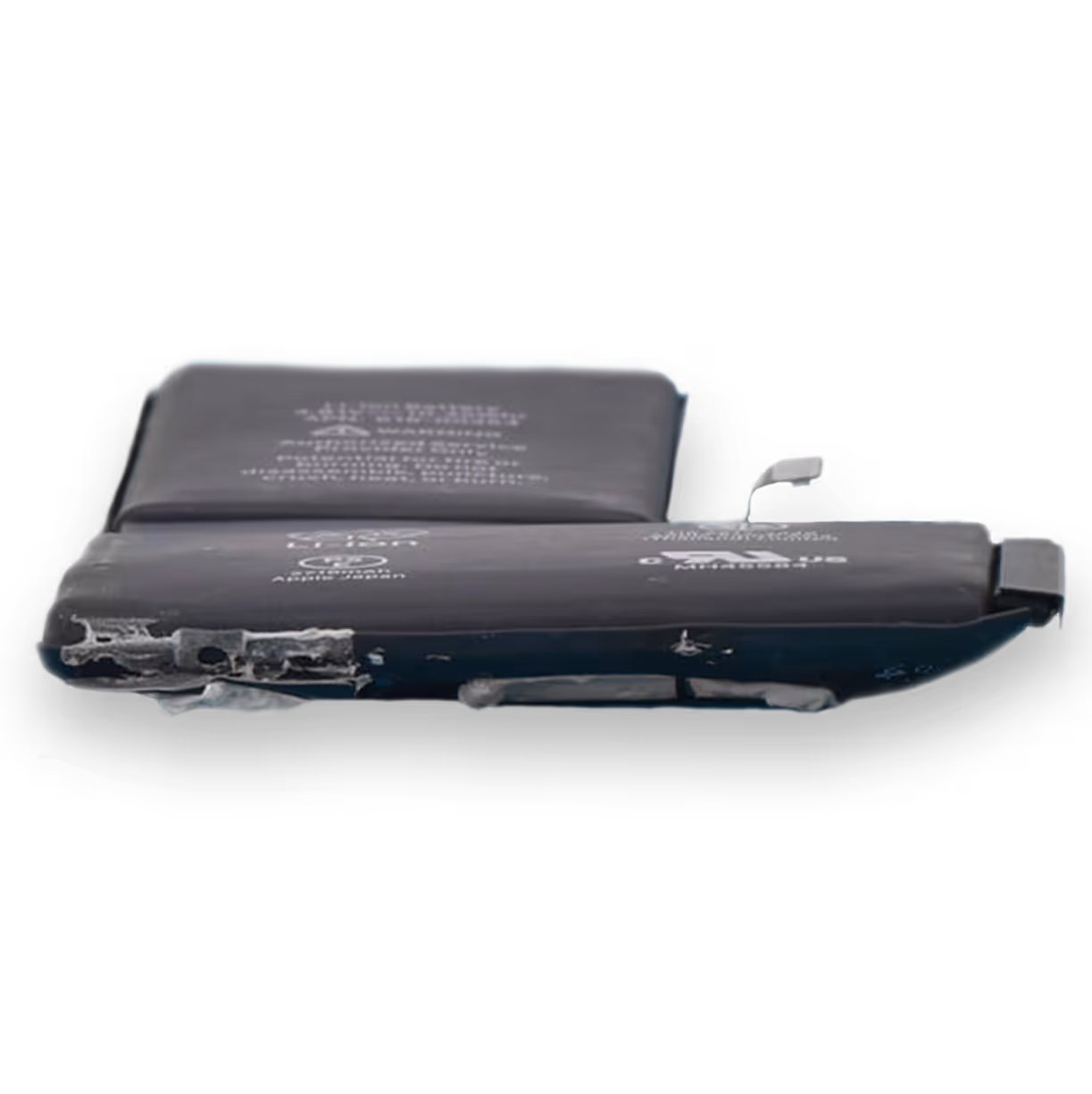 Spuchnięta bateria iPhone wymagająca wymiany w serwisie MacLab w Gdyni