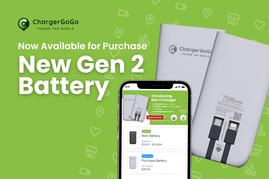 Now Available for Purchase: ChargerGoGo’s New Gen 2 Battery