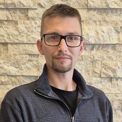 Headshot of recovery housing supervisor, Nicholas "Nick" Spradlin