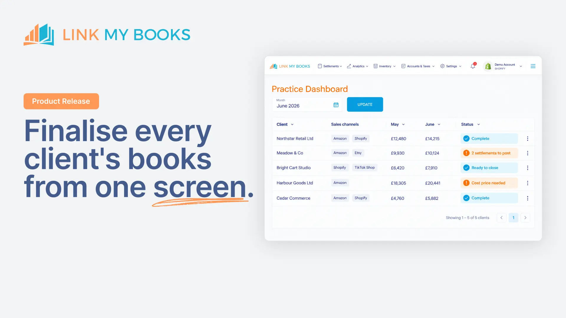 Practice Dashboard: Manage Every Client's Books Faster, All From One Screen
