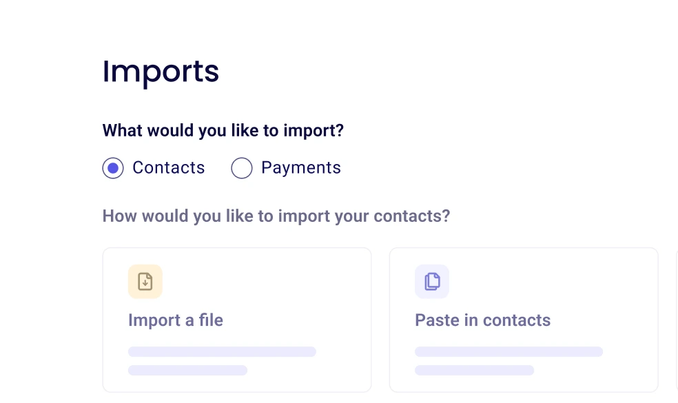 Effortless data imports