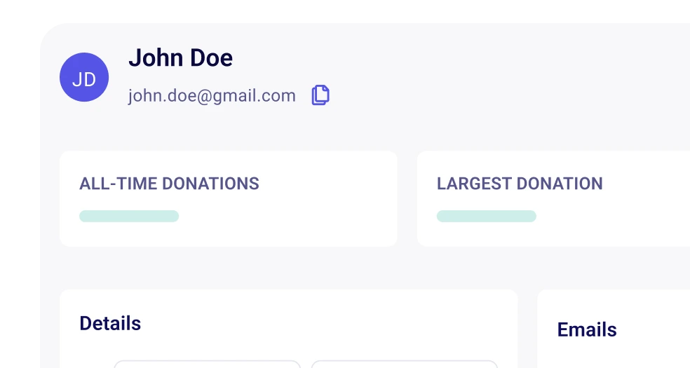 Insightful donor profiles