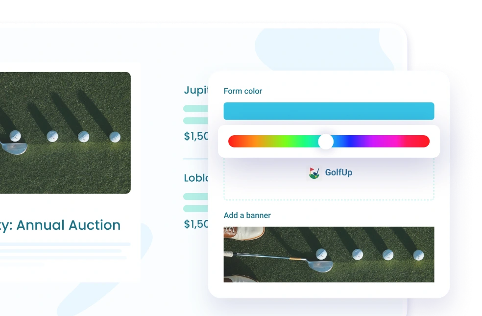 Customizable auction pages