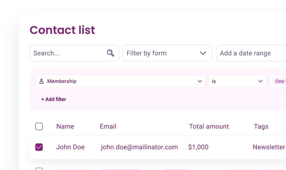 Member management