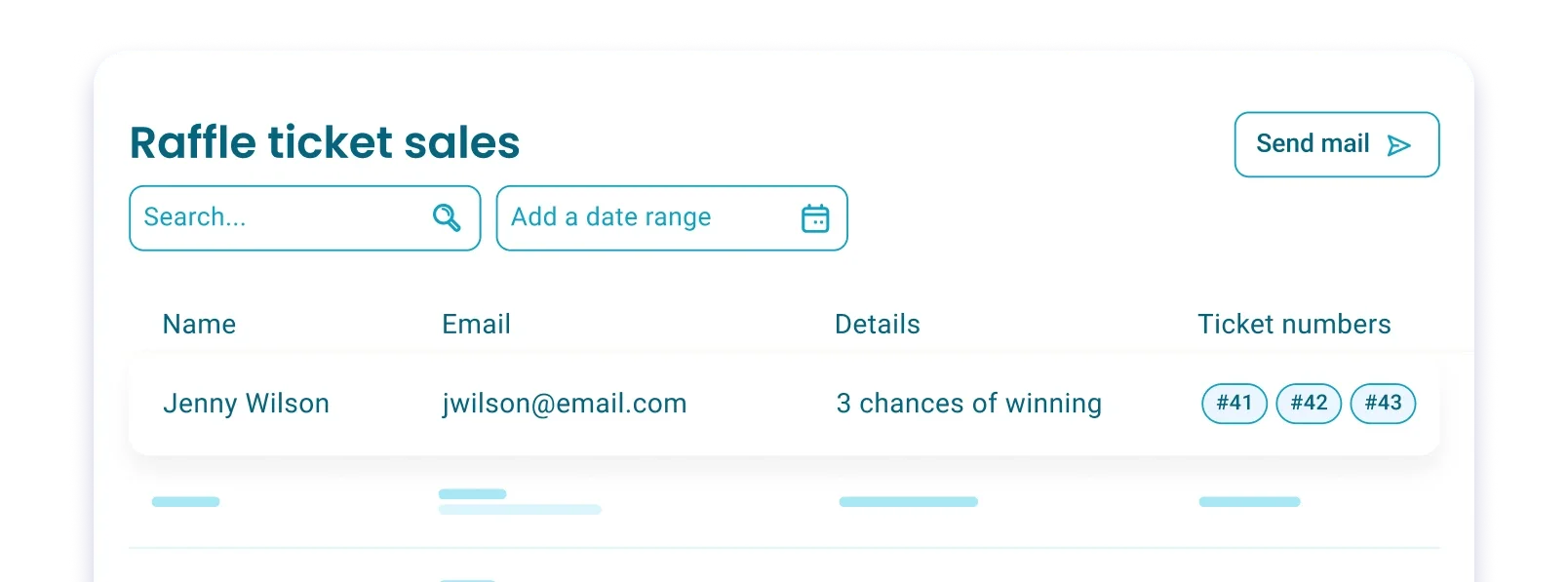 Simplified raffle management