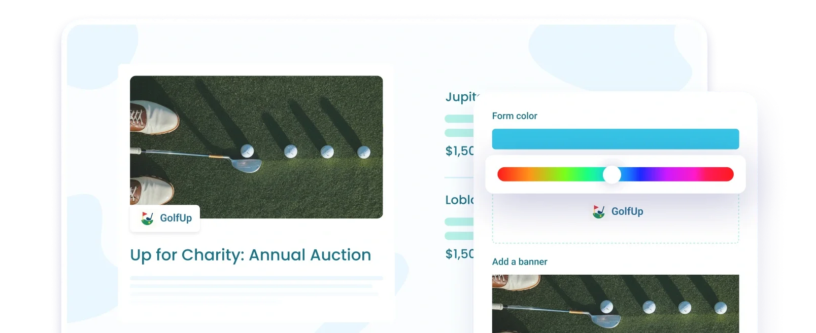 Customizable auction pages