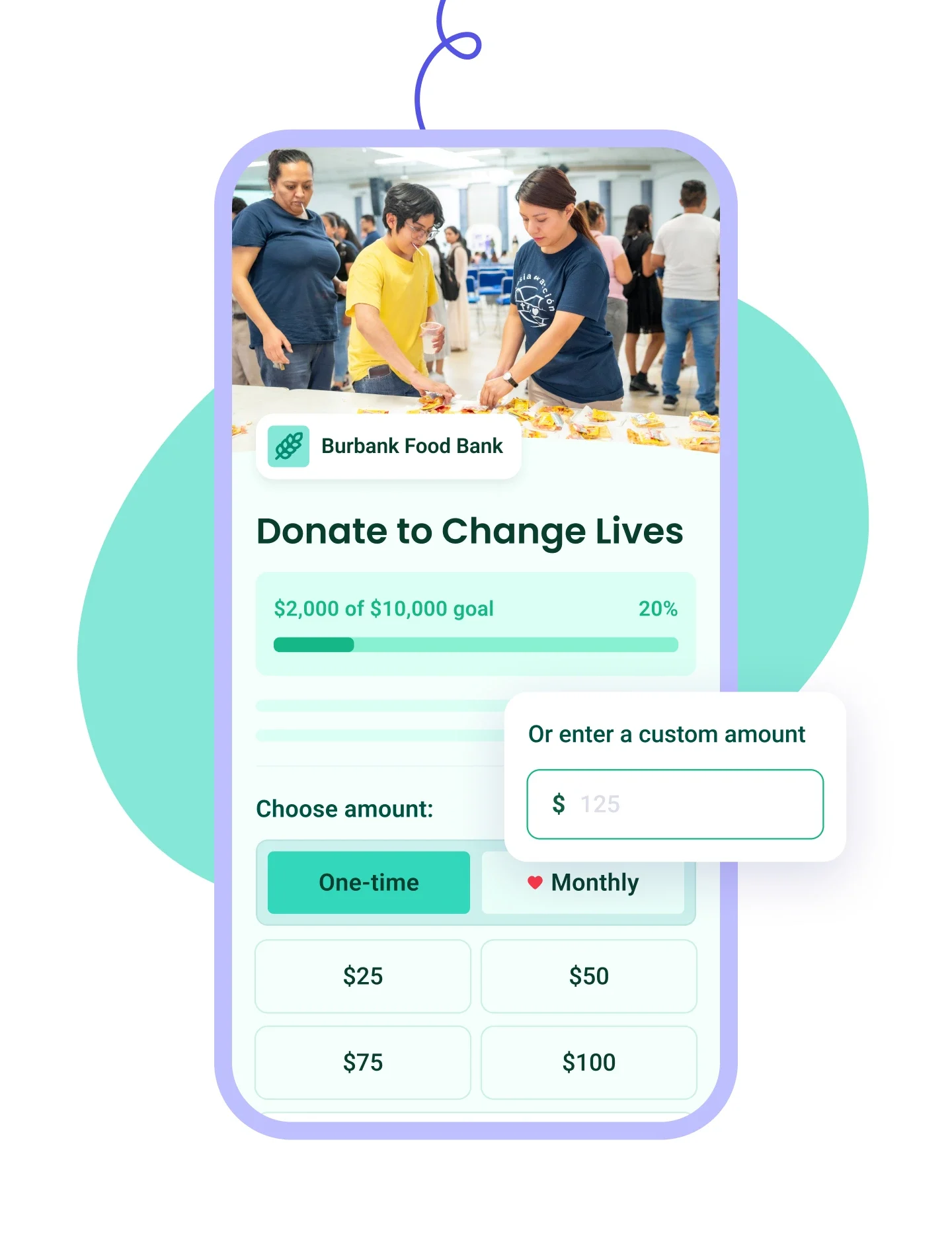 Donation Mobile Image