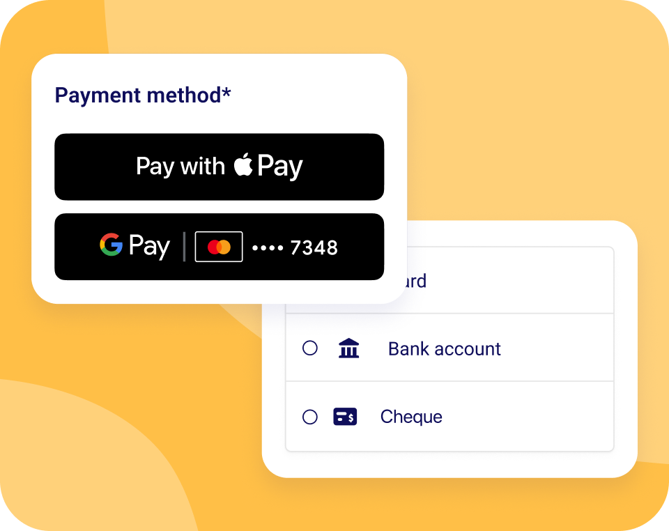 Collect payments in one click