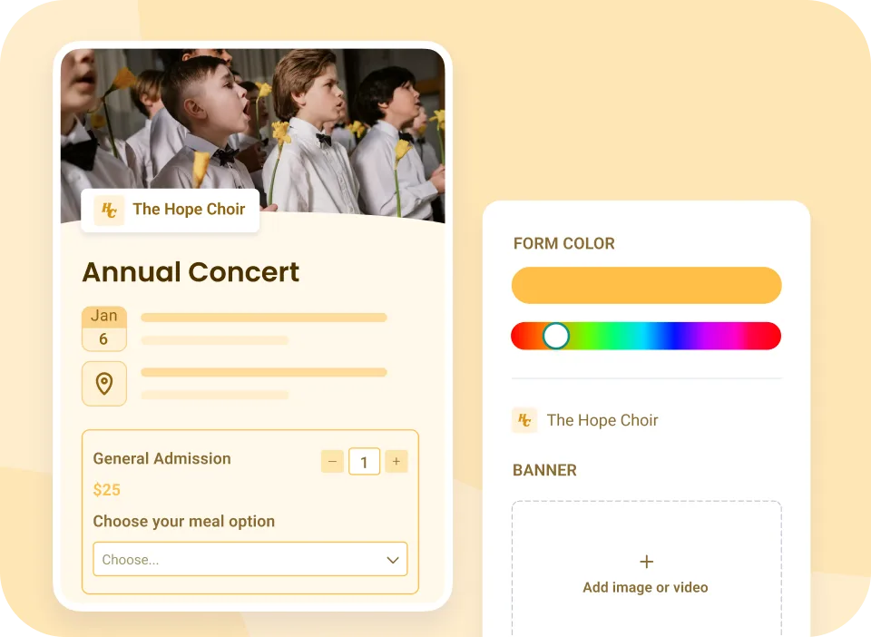 Create your ticketing form