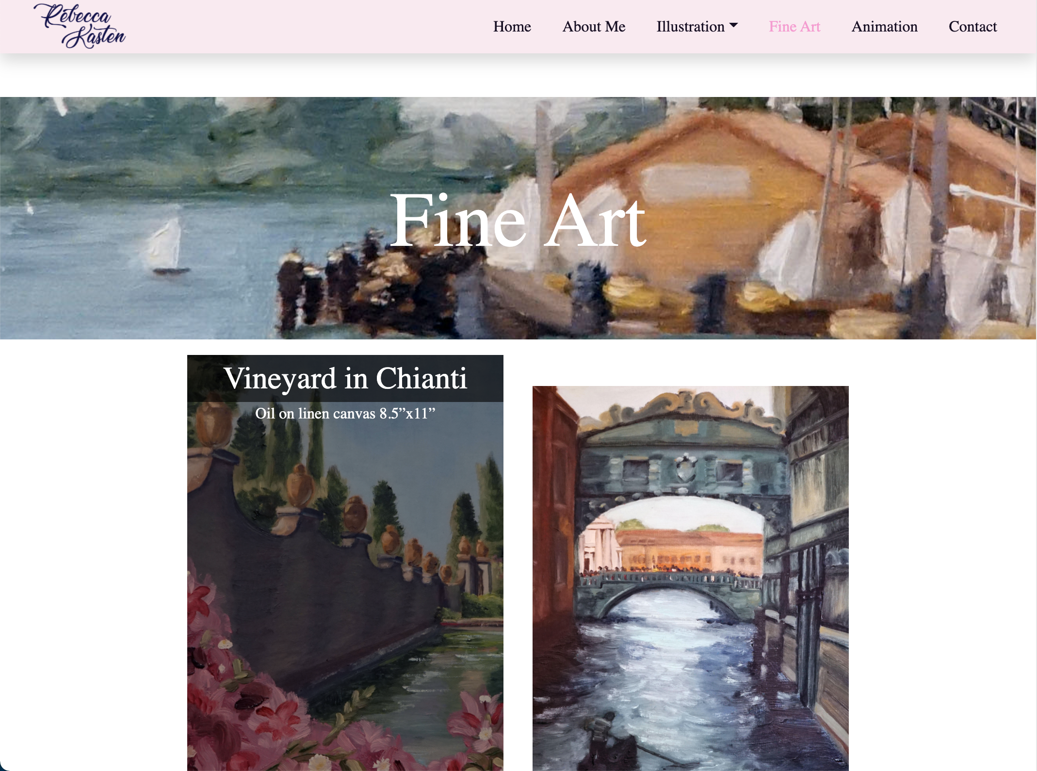 Rebecca Kasten's Fine Art Page