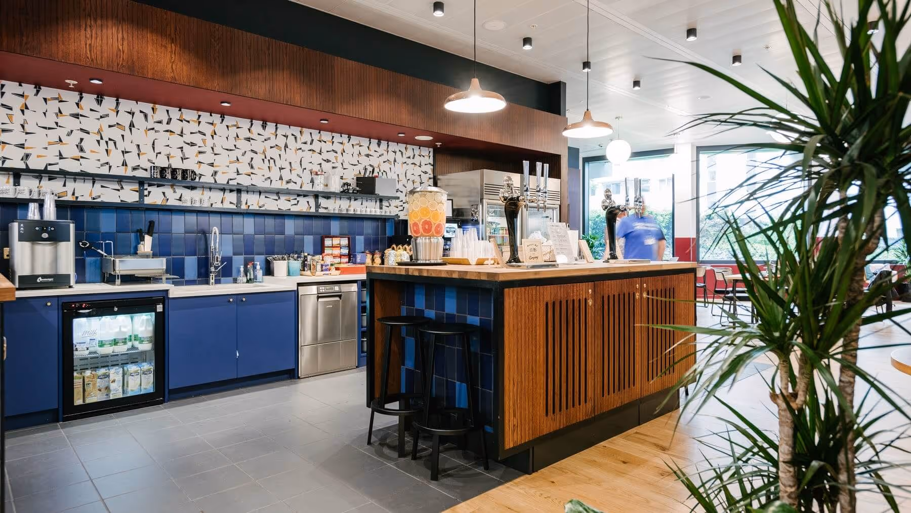 WeWork Stamford Street fully-fitted kitchen area 