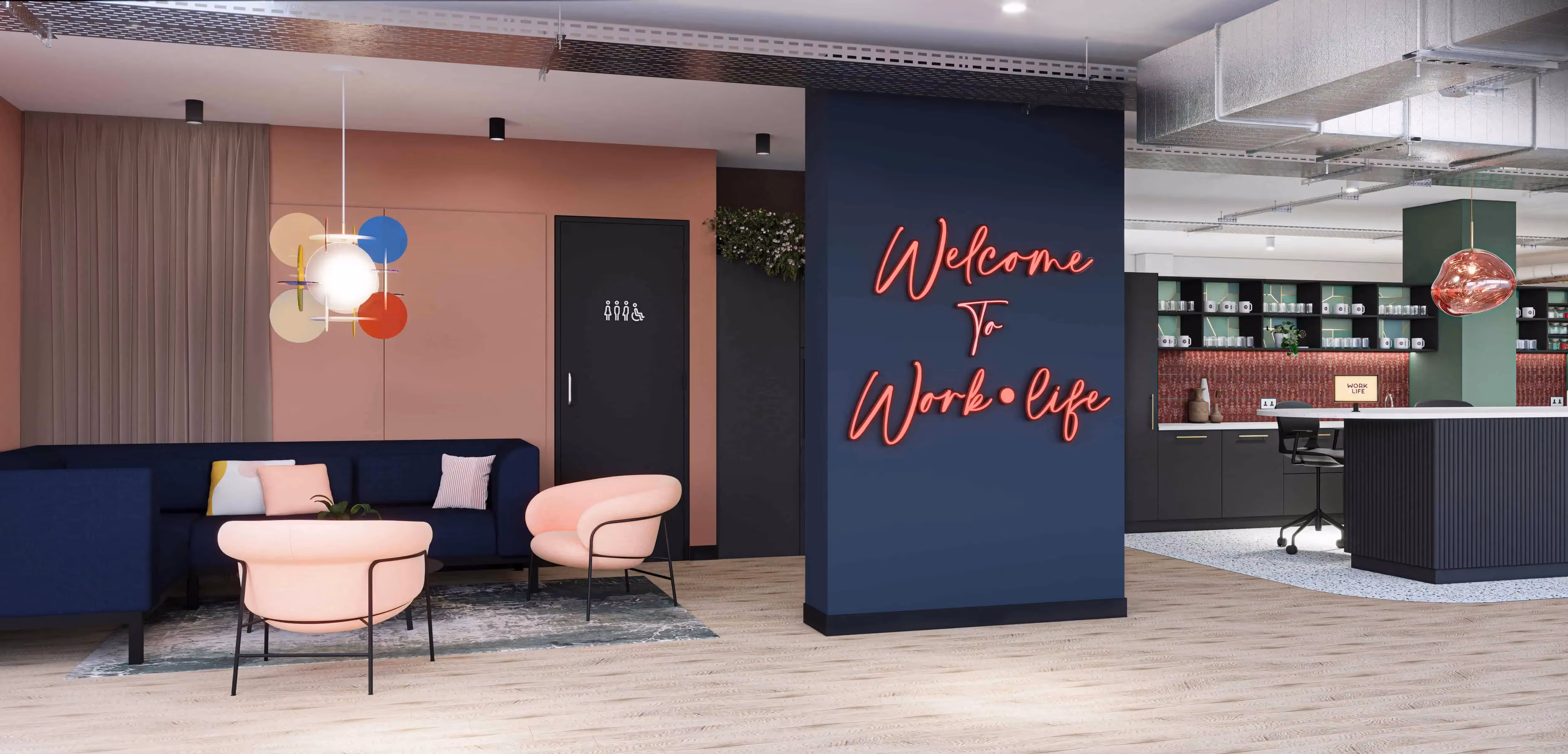 Work.Life office space in Farringdon, London.