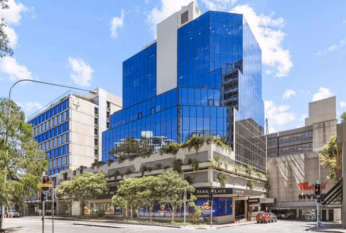 A bright exterior of an office space in Bondi Junction.