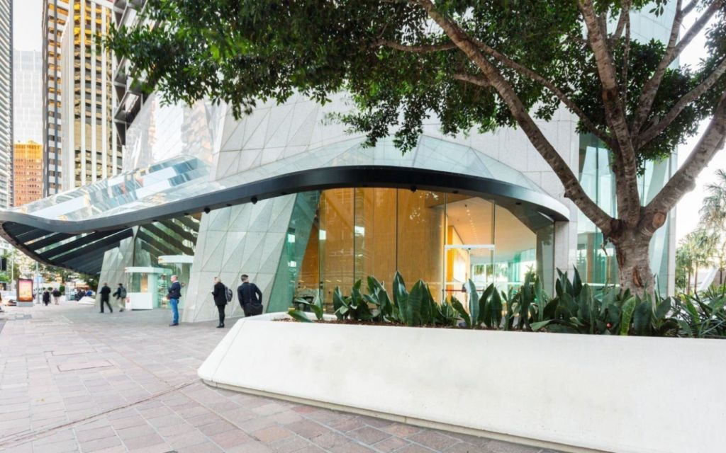 A bright exterior of an office space in Brisbane.