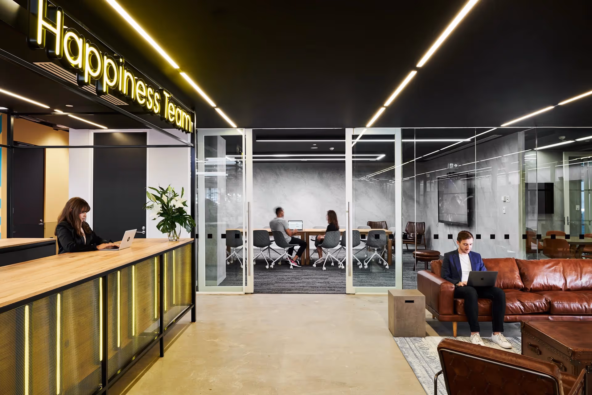 A modern serviced office space in Melbourne.