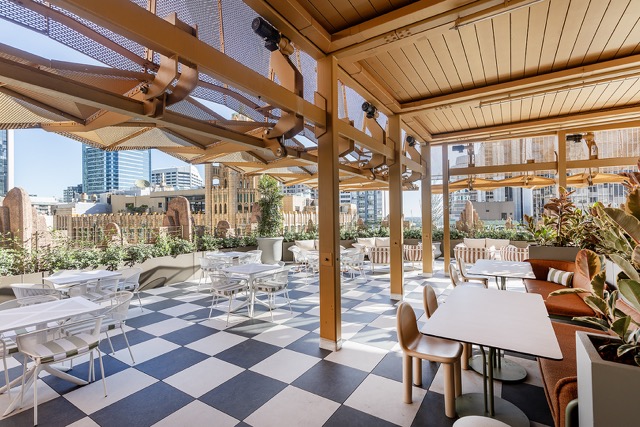 The rooftop view of Sydney CBD.