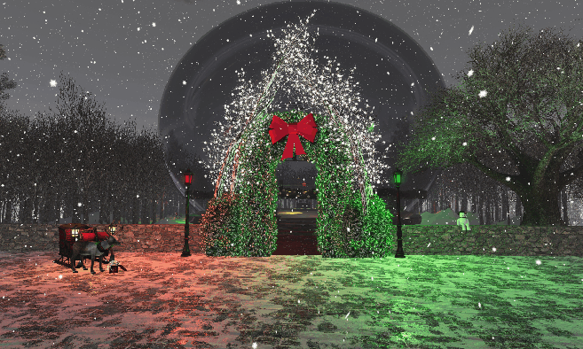 Gouda's Reverse Snowglobe