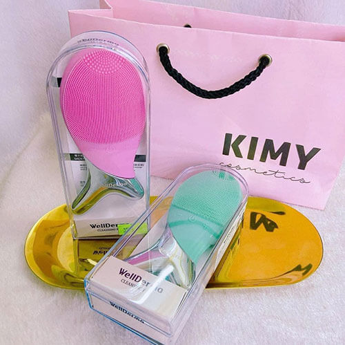máy rửa mặt con cá wellderma cleansing fish