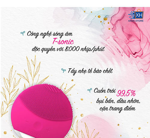 công dụng máy rửa mặt foreo luna mini 2
