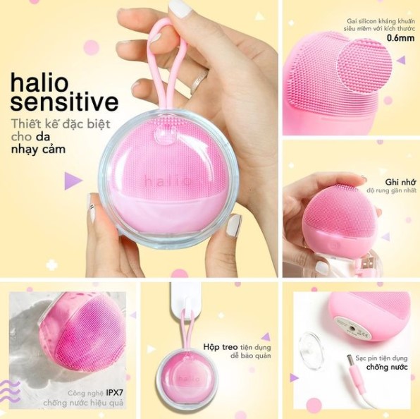 Máy rửa mặt Halio Sensitive